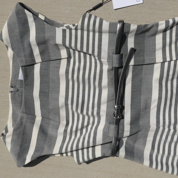 SOLD 💐Calvin Klein women's sheath dress grey white striped - Picture 2 of 8